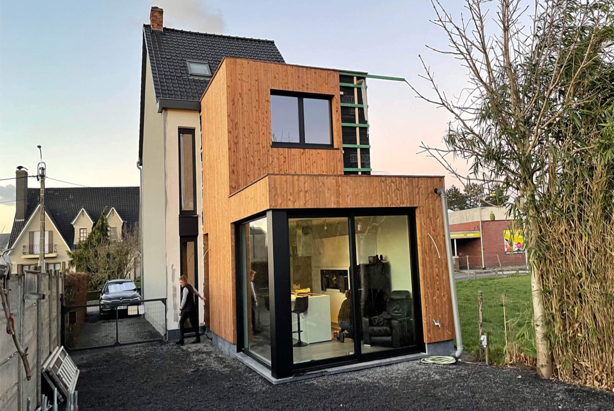 Gevelbekleding + isolatie